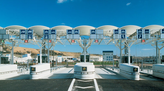 Entrance to Europe at channel tunnel