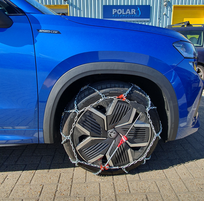 Trial XG-12 Pro Snow Chains Fitting Well