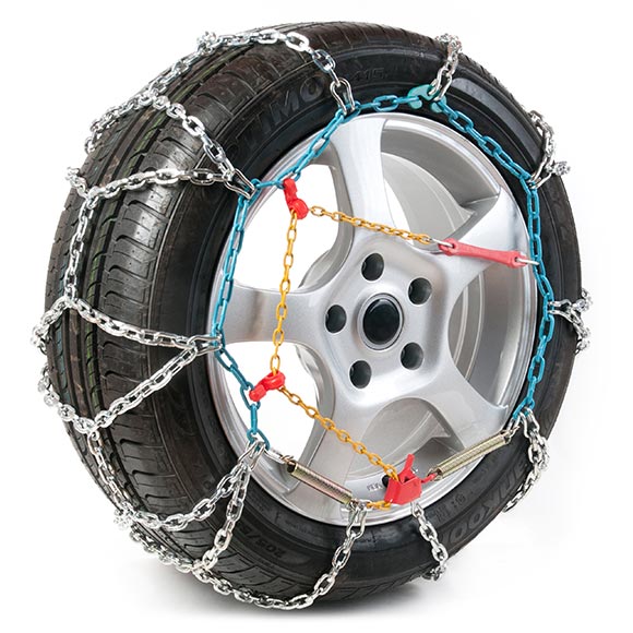 TUV and ONORM approved Bottari 68011 Master Heavy Duty 16mm Snow Chains for 4x4 MPVs and Van size 260 