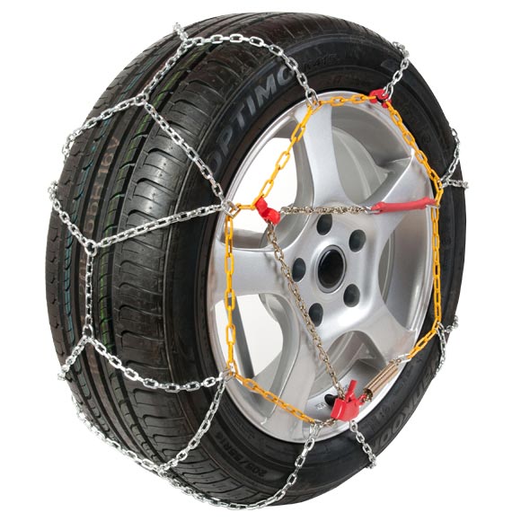 Pair of Polar 9mm Snow Chains for Cars for Tyre Size 215/55/16 Part Number 100